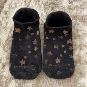 Rose gold star Pure Barre socks